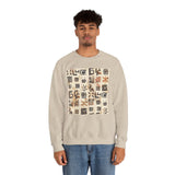Mayan Petroglyph Stamped Texture Unisex Sweatshirt
