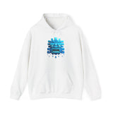 Tlaloc Rain God Blue Mask Glyph Style Unisex Hoodie