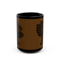 Aztec Glyph Black Mug