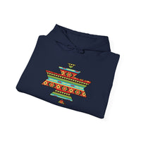 Sacred Geometric Textile Pattern Illustration Unisex Hoodie