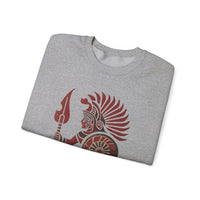 Young Warrior Glyph Pre-Hispanic Style Unisex Sweatshirt