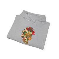 Aztec Warrior Head Illustration Unisex Hoodie