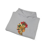 Aztec Warrior Head Illustration Unisex Hoodie