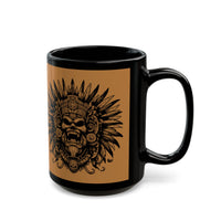 Ancient Tribal Totem Symbol Illustration Black Mug