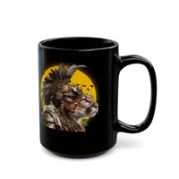 Ancient Inca Puma Sentinel Black Mug