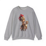 Chibi Inca Empress on Llama Unisex Sweatshirt