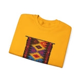 Indigenous Andean Geometric Textile Pattern Unisex Sweatshirt