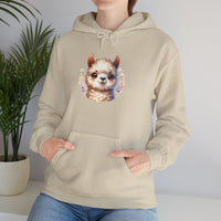 Inca Andean Llama Baby Face Illustration Unisex Hoodie