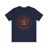 Tribal Ceremony Around Sacred Fire Glyph Style Unisex T-Shirt