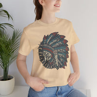 Vintage Native American Headdress Graphic Unisex T-Shirt