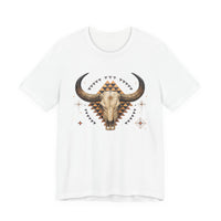 Western Longhorn Cosmic Totem Illustration Unisex T-Shirt