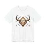 Western Longhorn Cosmic Totem Illustration Unisex T-Shirt