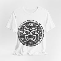 Mayan Jaguar Deity Woodcut Style Unisex T-Shirt