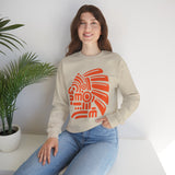 PreColumbian Aztec Head Icon Unisex Sweatshirt