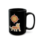 Xoloescuincle beneath the Sacred Sun Black Mug