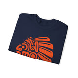 PreColumbian Aztec Head Icon Unisex Sweatshirt