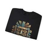 Tlaloc Ancient Rain Mask Glyph Unisex Sweatshirt