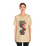 Cartoon Quetzalcoatl Cyber Serpent Unisex T-Shirt