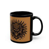 Ancient Tribal Totem Symbol Illustration Black Mug