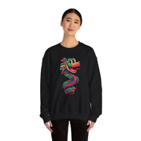 Cartoon Quetzalcoatl Cyber Serpent Unisex Sweatshirt