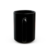 Aztec Warrior Priestess in Eagle Headdress Black Mug