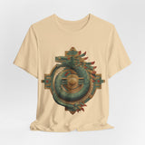 Quetzalcoatl Feathered Sun Glyph Unisex T-Shirt