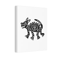 Hairless Mayan Dog Illustration Canvas