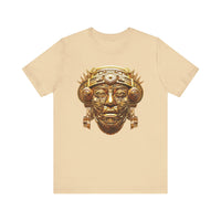 Aztec Golden Solar Deity Mask Unisex T-Shirt
