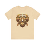 Aztec Golden Solar Deity Mask Unisex T-Shirt
