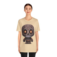 Tribal Glow Chibi Aztec Skull Unisex T-Shirt