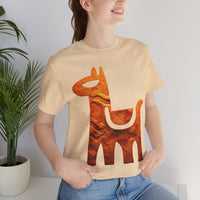 Minimalist Inca Llama Sandstone Petroglyph Unisex T-Shirt