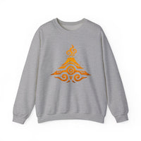 Tribal Volcano Spiral Smoke Glyph Style Unisex Sweatshirt
