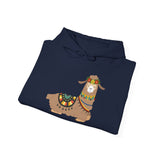 Resting Alpaca In Traditional Ornaments Unisex Hoodie
