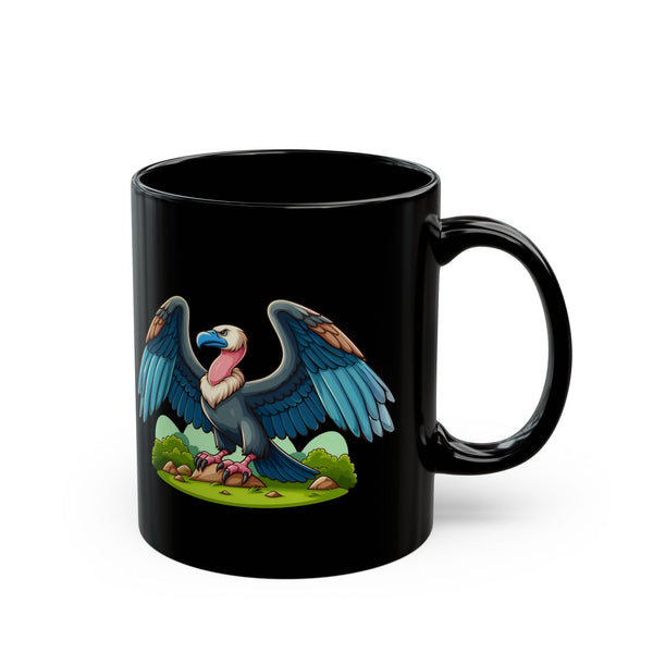 Inca Andean Condor Cartoon Spirit Black Mug
