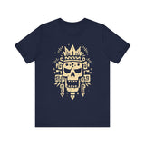 Ah Puch Skull Crown Mayan Glyph Style Unisex T-Shirt