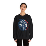 Tribal Visionary Chief Emblem Illustration Unisex Sweatshirt