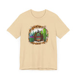 Leopard Aztec Pumpkin & Cactus Vibes Illustration Unisex T-Shirt
