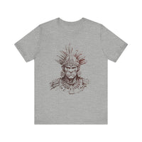 Maya Warrior Ink Portrait Unisex T-Shirt