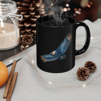 Inca Andean Condor in Flight Black Mug
