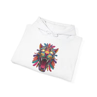 Rainbow Jaguar Mask Comic Style Unisex Hoodie