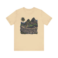 Andean Cliffside Inca Citadel Graphic Unisex T-Shirt