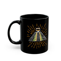 Mexico Monument Chichen Itzá Doodle Black Mug