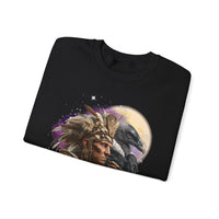 Ancient Inca Shaman with Condor Companion Unisex Sweatshirt