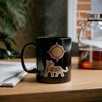 Xoloescuincle beneath the Sacred Sun Black Mug