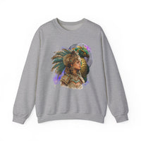 Aztec Quetzalcoatl Priestess Under Moon Unisex Sweatshirt