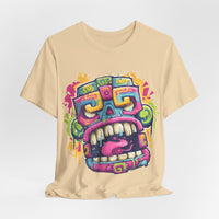 Graffiti Mayan Skull Cartoon Style Unisex T-Shirt