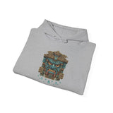 Tlaloc Rain God Stone Face Glyph Unisex Hoodie