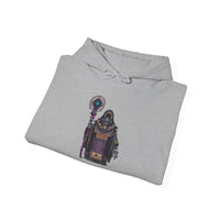 Cyber Temple Techno Priest Pixel Art Unisex Hoodie
