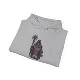 Cyber Temple Techno Priest Pixel Art Unisex Hoodie