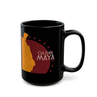 Maya Culture Profile Portrait Black Mug